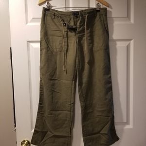 Gap wide leg linen pants